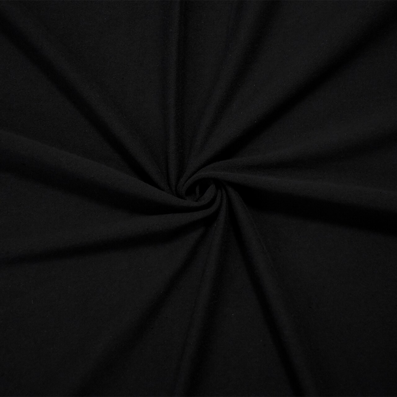 Black Solid Cotton Spandex Knit Fabric - 12 oz - Reorderable By the Yard